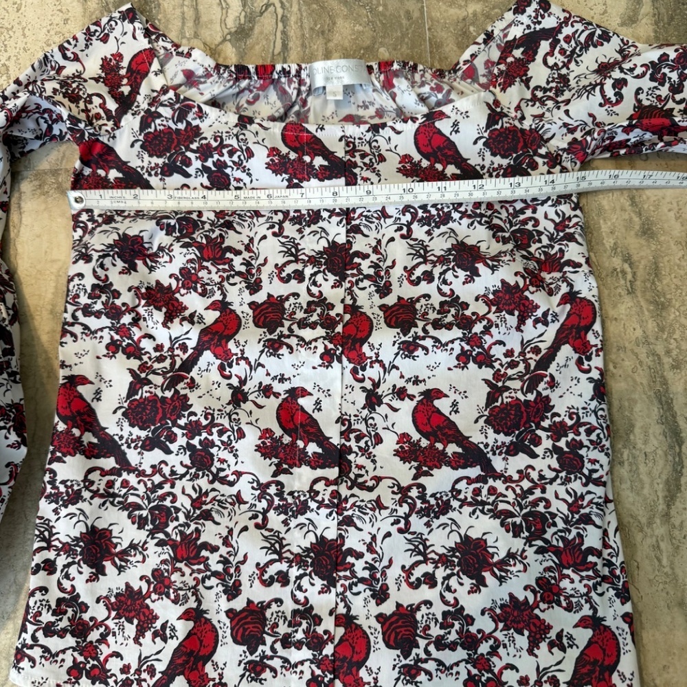 CAROLINE CONSTAS GISELLE PRINTED  BLOUSE SIZE S - Picture 7 of 8